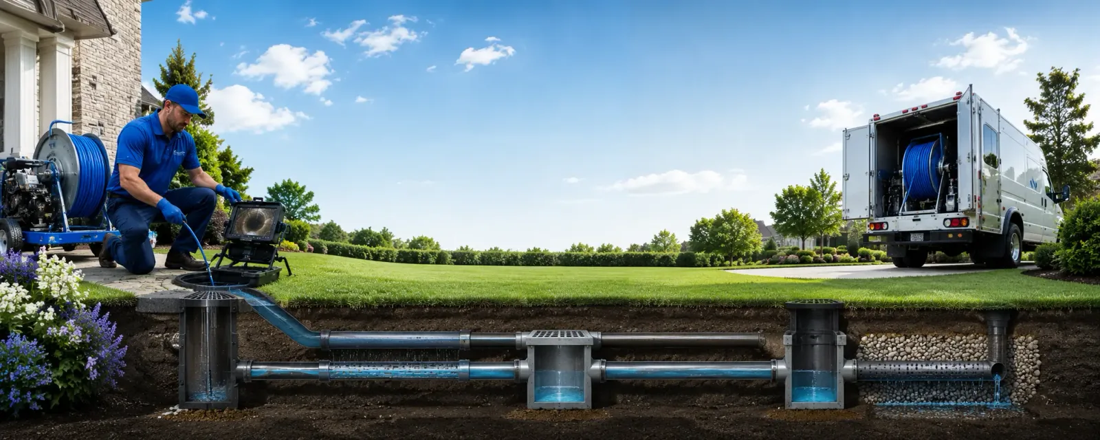 Outdoor drain cleaning information for Monroe, NH